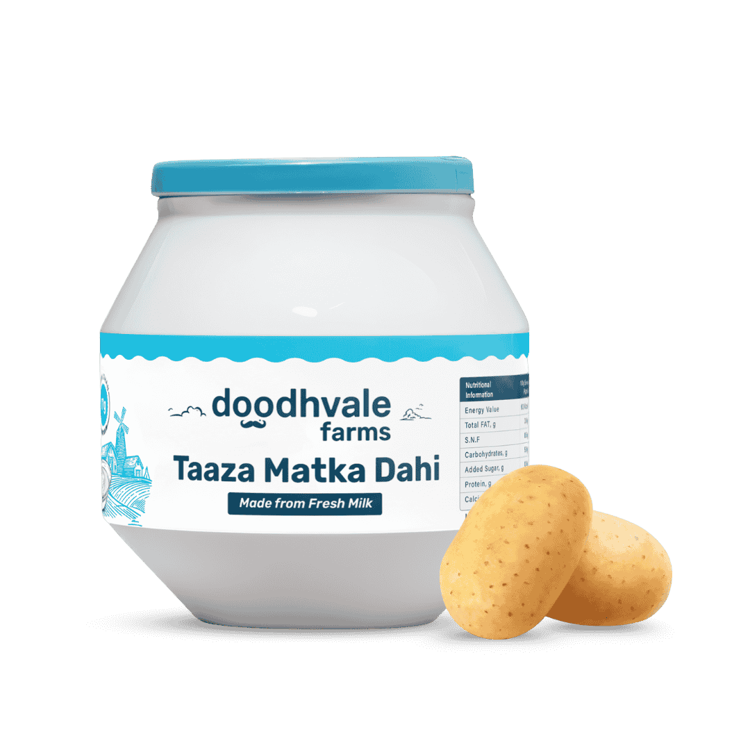 doodhvale farms order Potato Pahari @ Rs.1 + Taaza Matka Dahi online