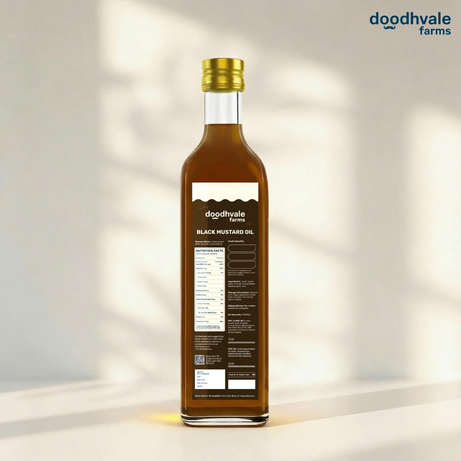 doodhvale farms Buy Black Mustard Oil - Cold Pressed online